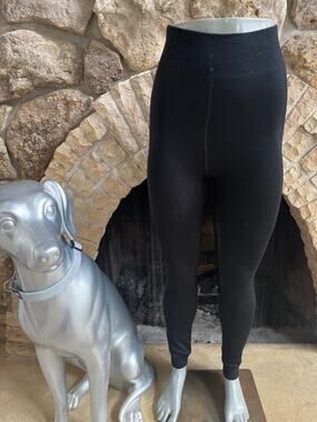 Wander Hot Totties Fleece Lined Black Legging Joggers Women’s Size Large